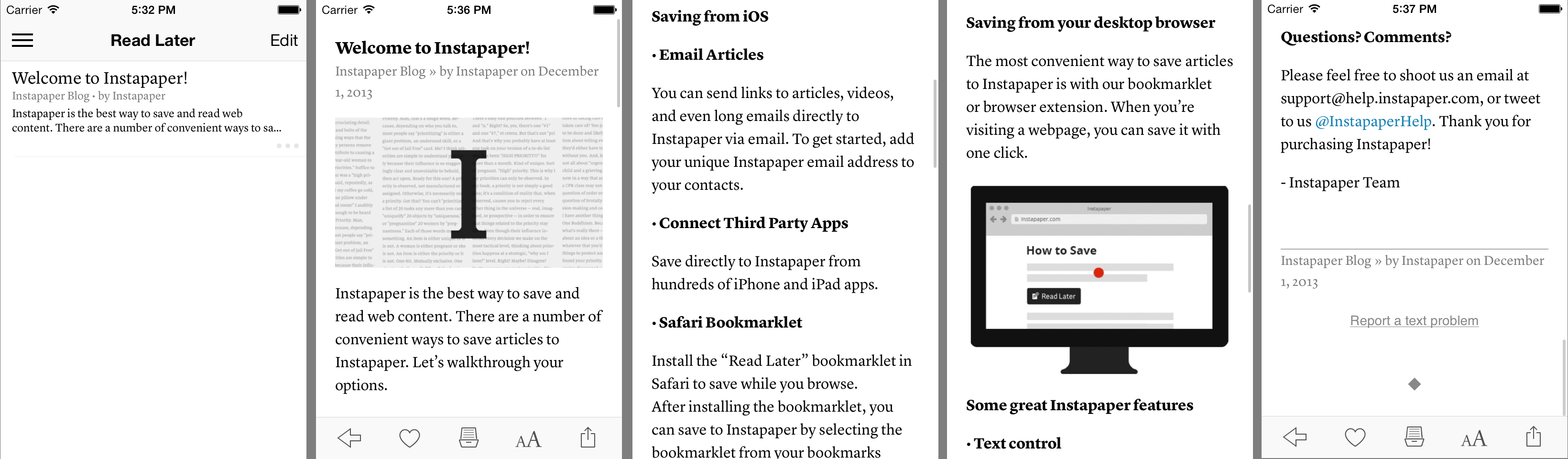 instapaper app